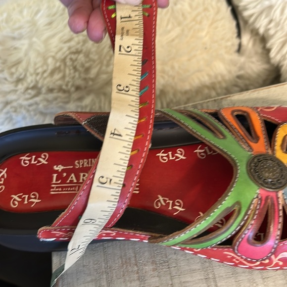 L’ARTISTE SPRING STEP WOMENS COOA HAND PAINTED LEATHER CLOG SIZE 40/9 - Picture 14 of 14